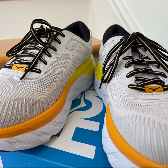 NWT Hoka Bondi 7 brand NEW in box Hoka One One Running shoes - Nimbus Cloud Grey - Picture 13 of 16